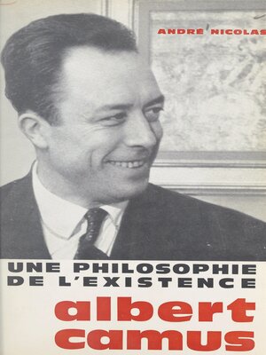 cover image of Une philosophie de l'existence